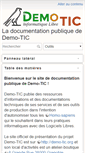 Mobile Screenshot of documentation.demo-tic.org